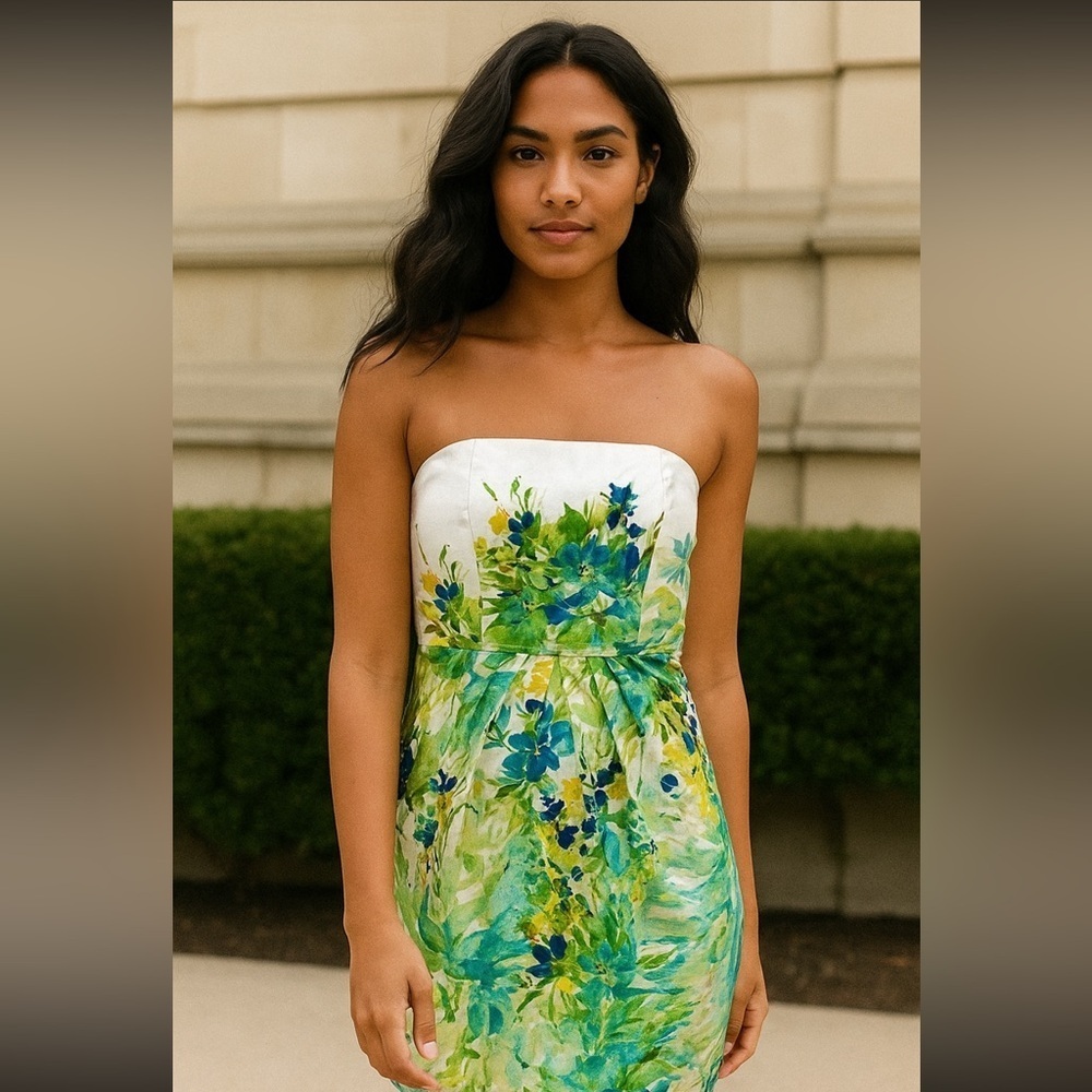 London Times strapless dress size 6